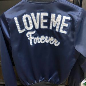 Love me forever bomber jacket